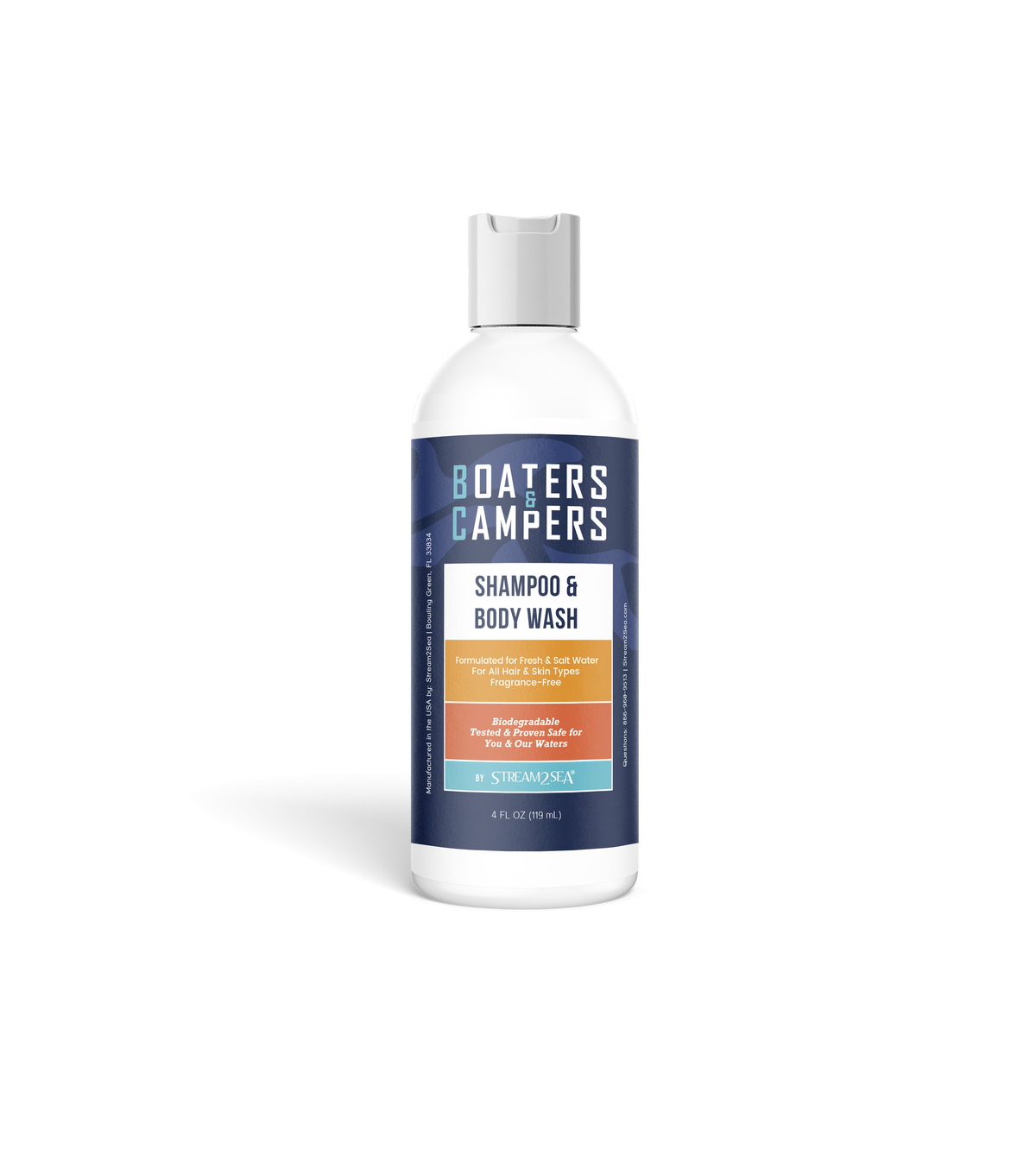 Boaters & Campers Shampoo & Body wash- 4 oz - Glamourous Grace