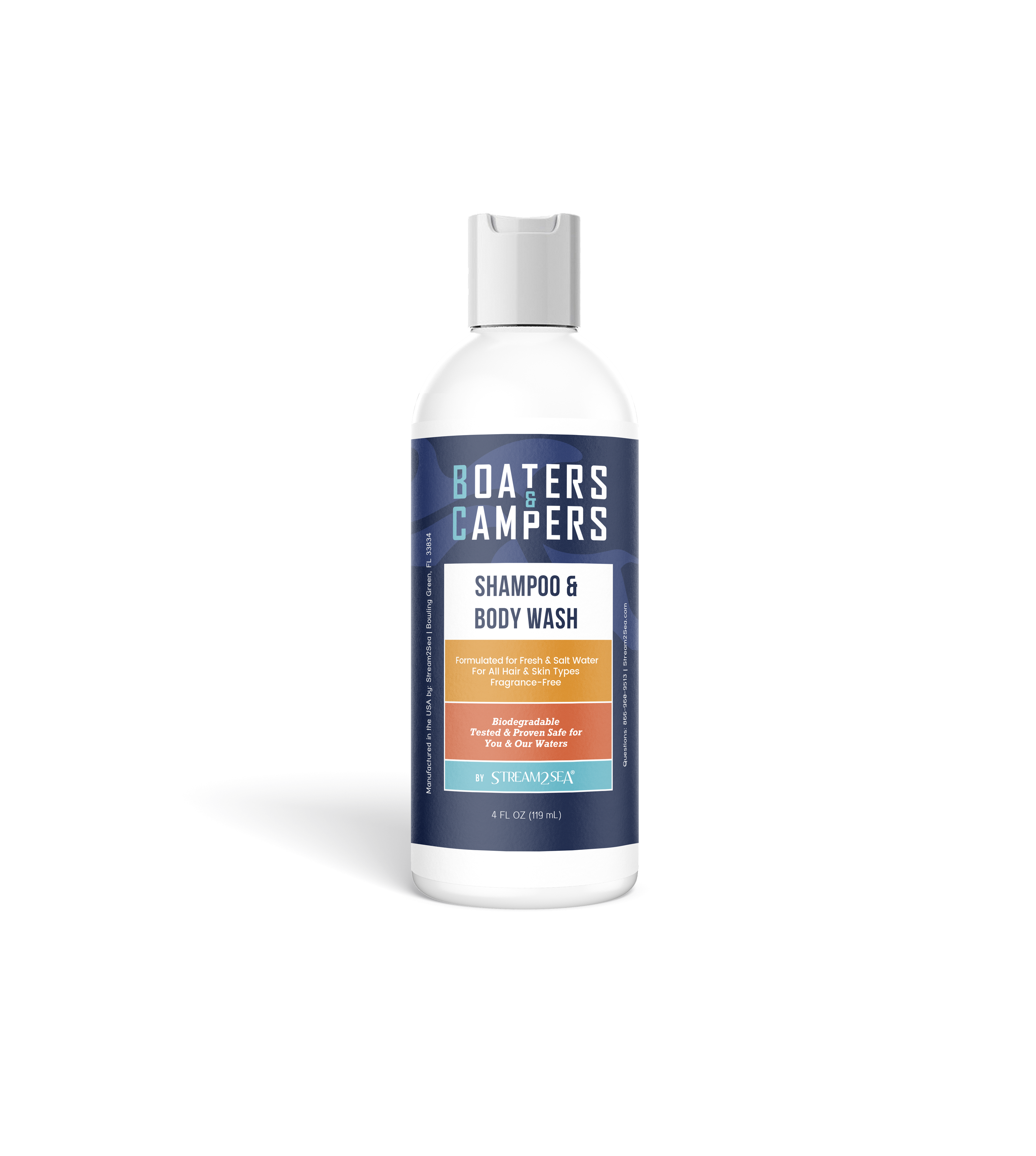 Boaters & Campers Shampoo & Body wash- 4 oz