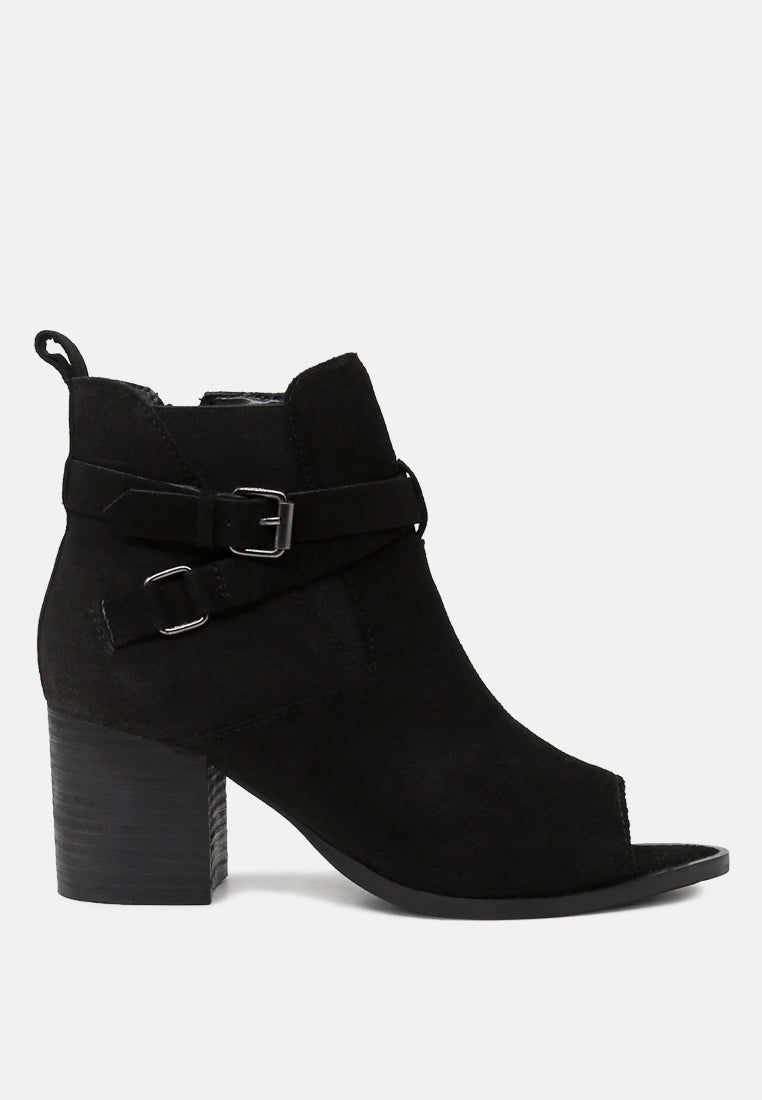 Bria Peep Toe Ankle Boots - Glamourous Grace