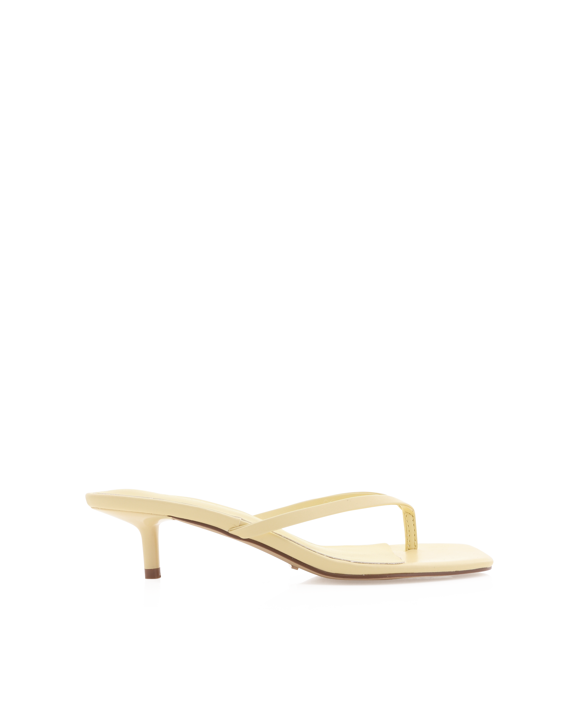 Bryony Heeled Thong Sandal Limoncello