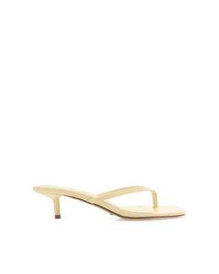 Bryony Heeled Thong Sandal Limoncello