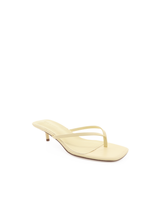Bryony Heeled Thong Sandal Limoncello