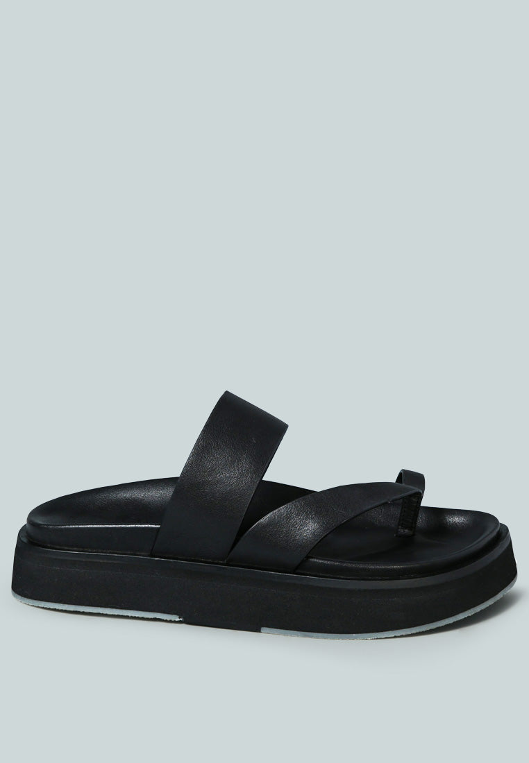 Bullock Slip-On Leather Sandal - Glamourous Grace