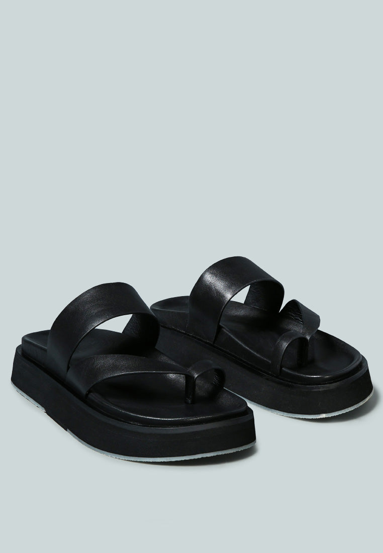 Bullock Slip-On Leather Sandal - Glamourous Grace