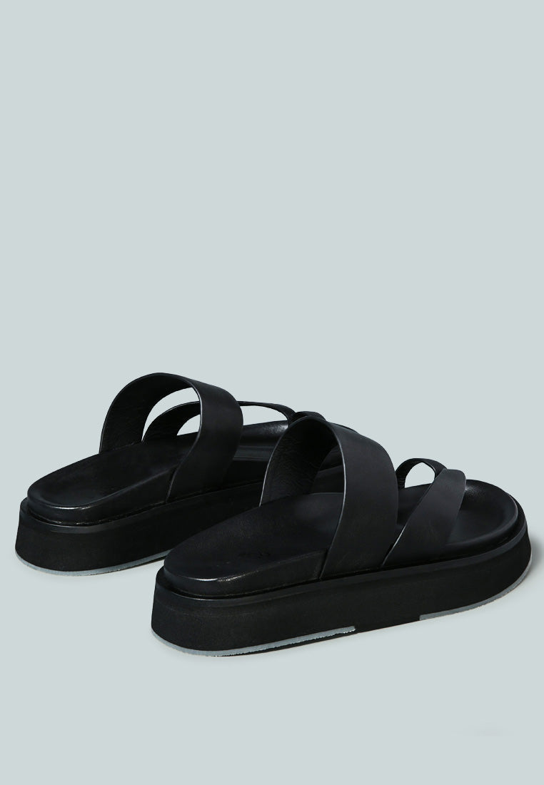 Bullock Slip-On Leather Sandal - Glamourous Grace