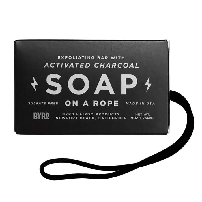 BYRD Activated Charcoal Soap On A Rope - Glamourous Grace