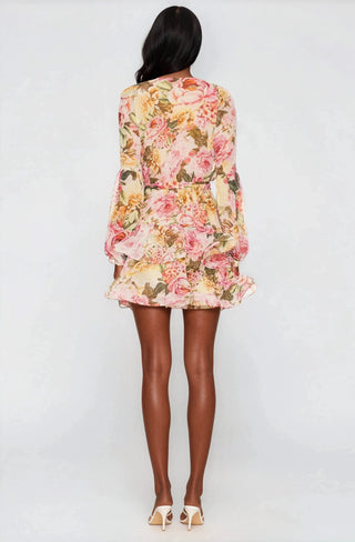 Bedouin Rose Mini Dress – Rose Floral - Glamourous Grace