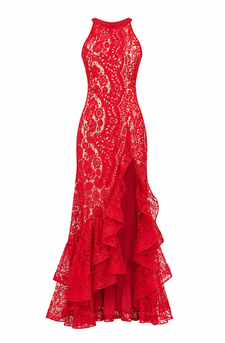 Sicilia Midi Dress – Red (Final Sale) - Glamourous Grace