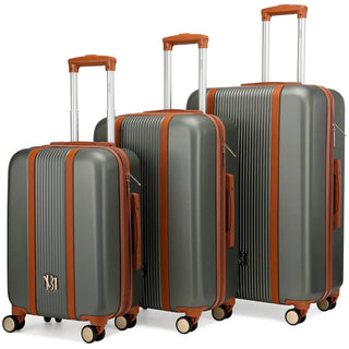 Mia 3 Piece Expandable Retro Luggage Set
