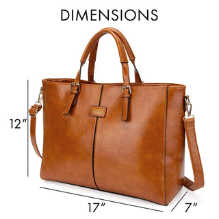 Julia Rustic Vegan Leather Weekender Duffel Bag