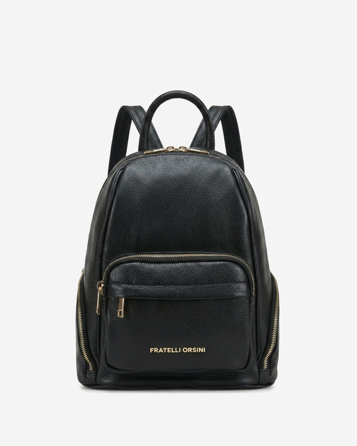 Martina (black) - Italian calf leather women's backpack - Glamourous Grace