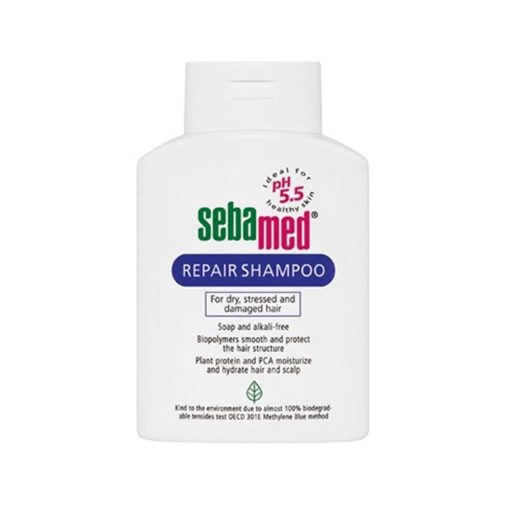 Sebamed Repair Shampoo: Nourishing & Moisturizing pH Balanced Formula for Damaged, Dry Hair - Restore Elasticity & Shine - Glamourous Grace