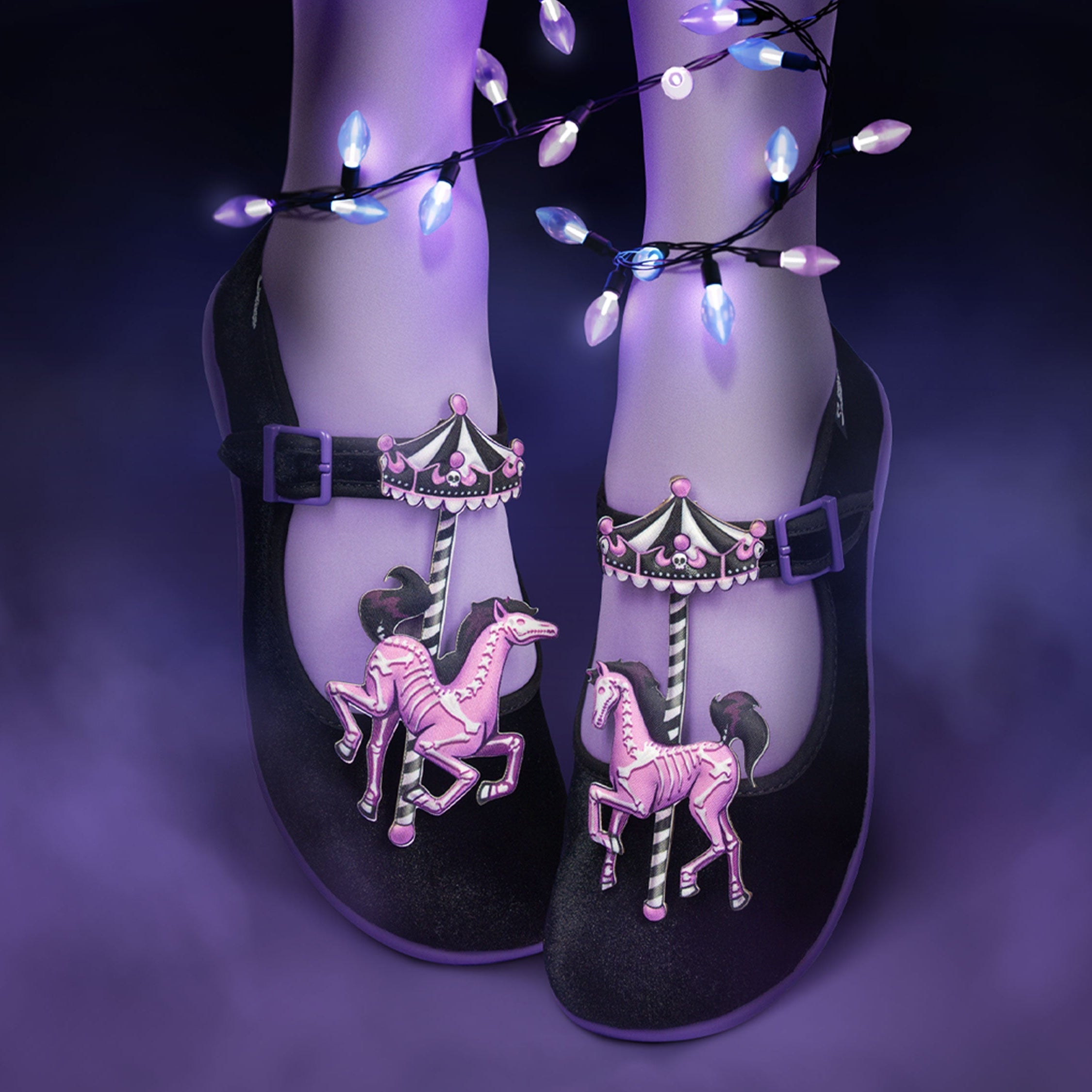 Spectral Ride Women's Mary Jane Flats - Glamourous Grace