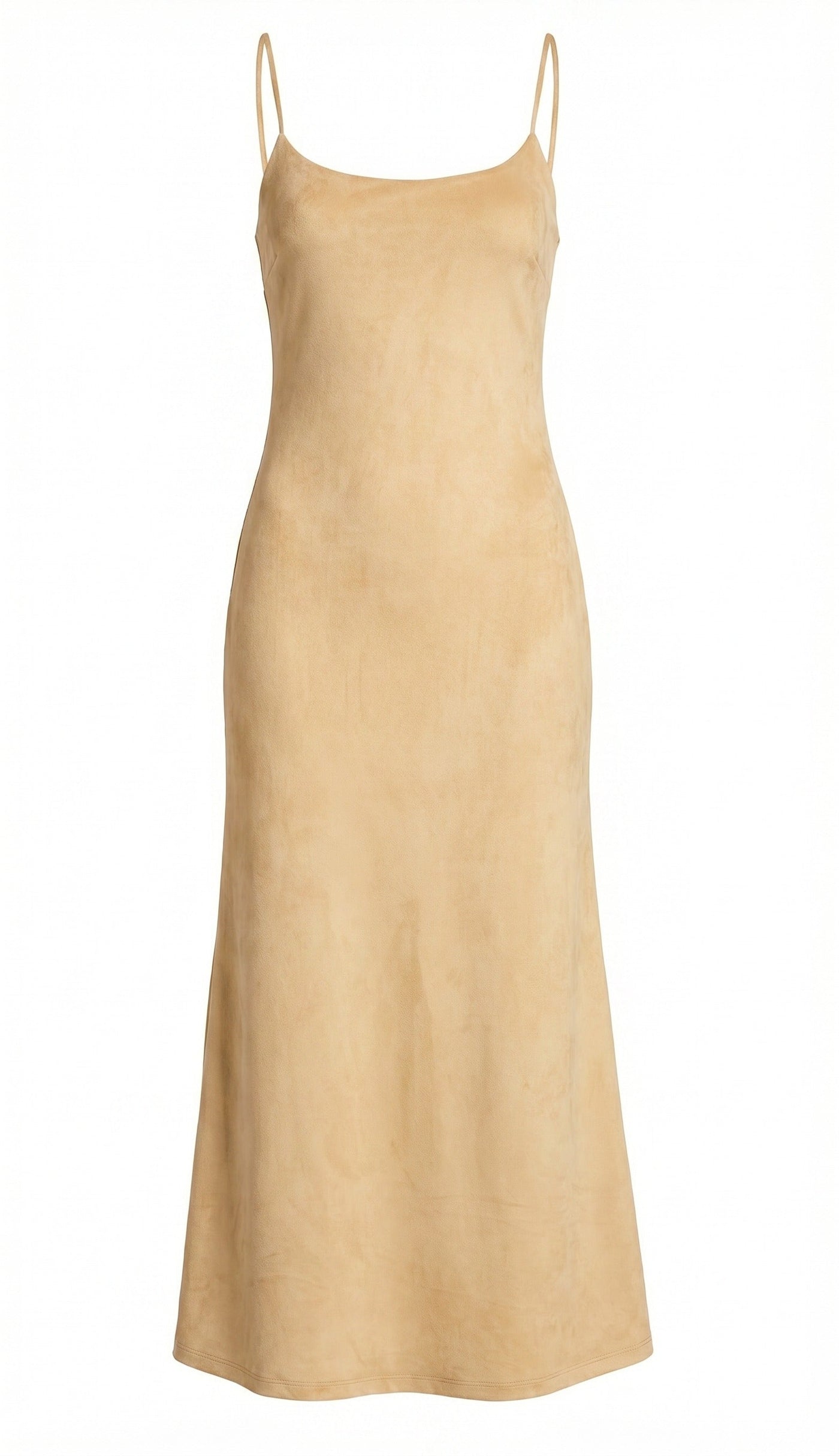 Nadira Faux Suede Dress – Soft Camel (Final Sale) - Glamourous Grace
