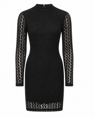 Vezza Floral Mesh Dress – Black (Final Sale) - Glamourous Grace