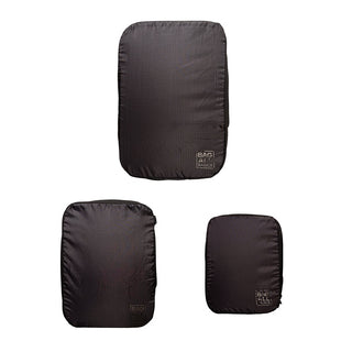 Compression Packing Cubes – Recycled Nylon – 3-pack – Black - Glamourous Grace