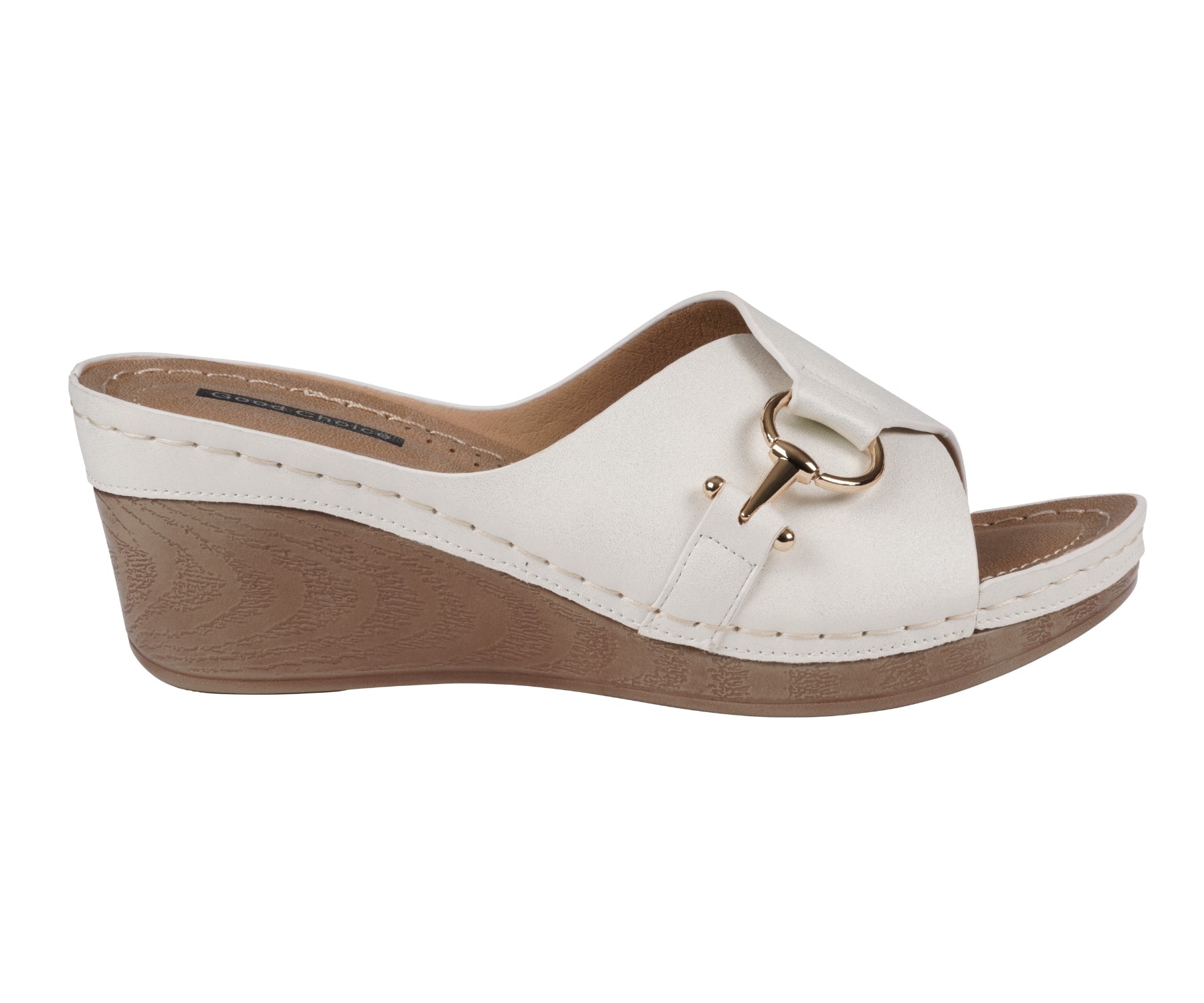 Women's Bay White Wedge Sandals - Glamourous Grace