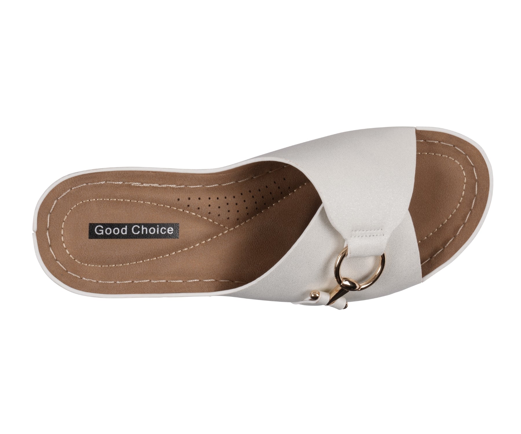 Women's Bay White Wedge Sandals - Glamourous Grace