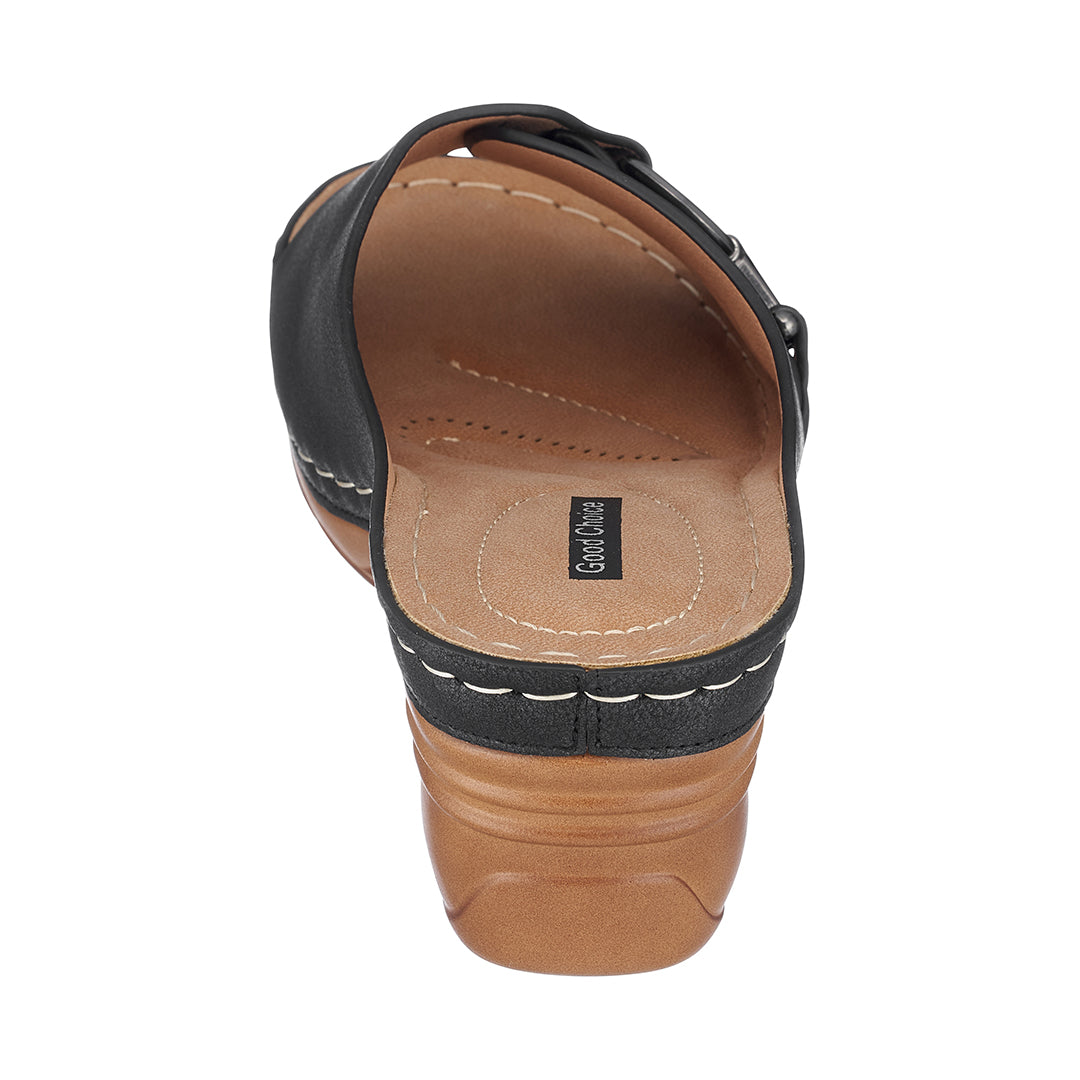 Women's Bay Black Wedge Sandals - Glamourous Grace