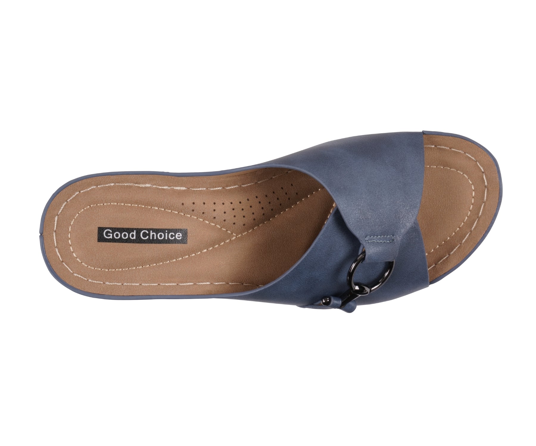 Women's Bay Navy Wedge Sandals - Glamourous Grace