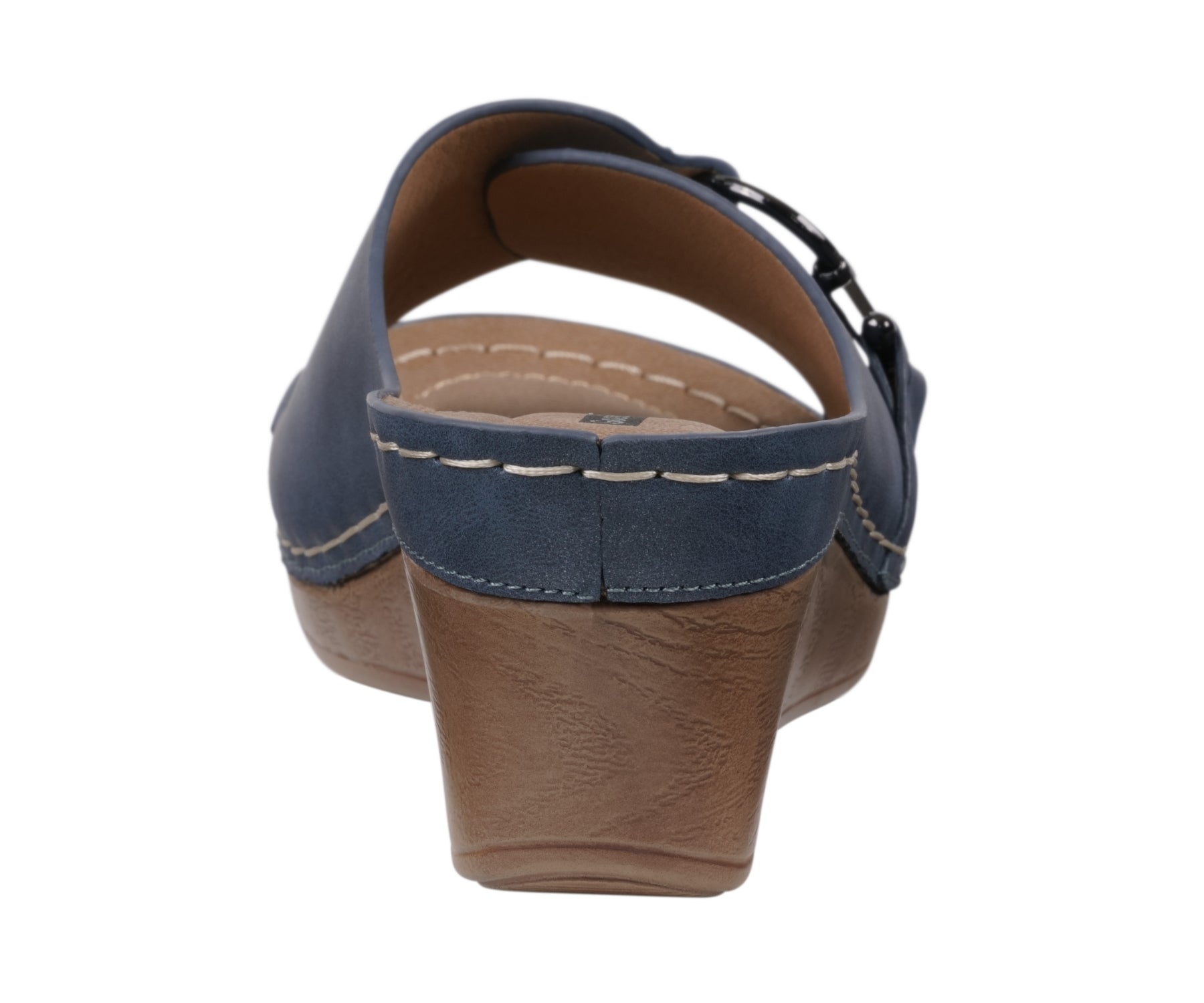 Women's Bay Navy Wedge Sandals - Glamourous Grace