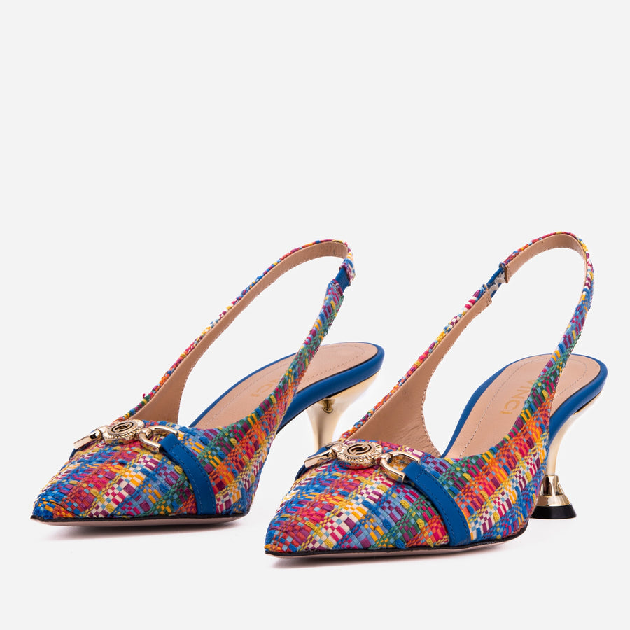 The Zoe Leather Slingback Women Sandal - Glamourous Grace