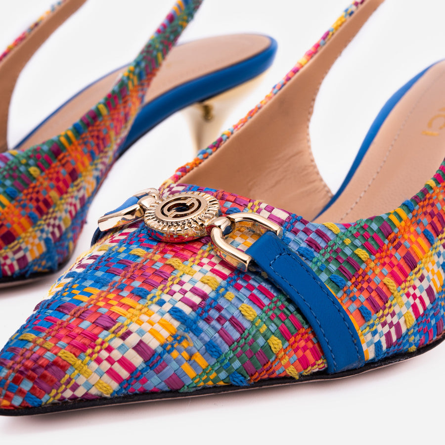 The Zoe Leather Slingback Women Sandal - Glamourous Grace