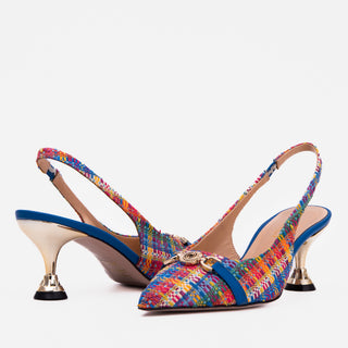 The Zoe Leather Slingback Women Sandal - Glamourous Grace