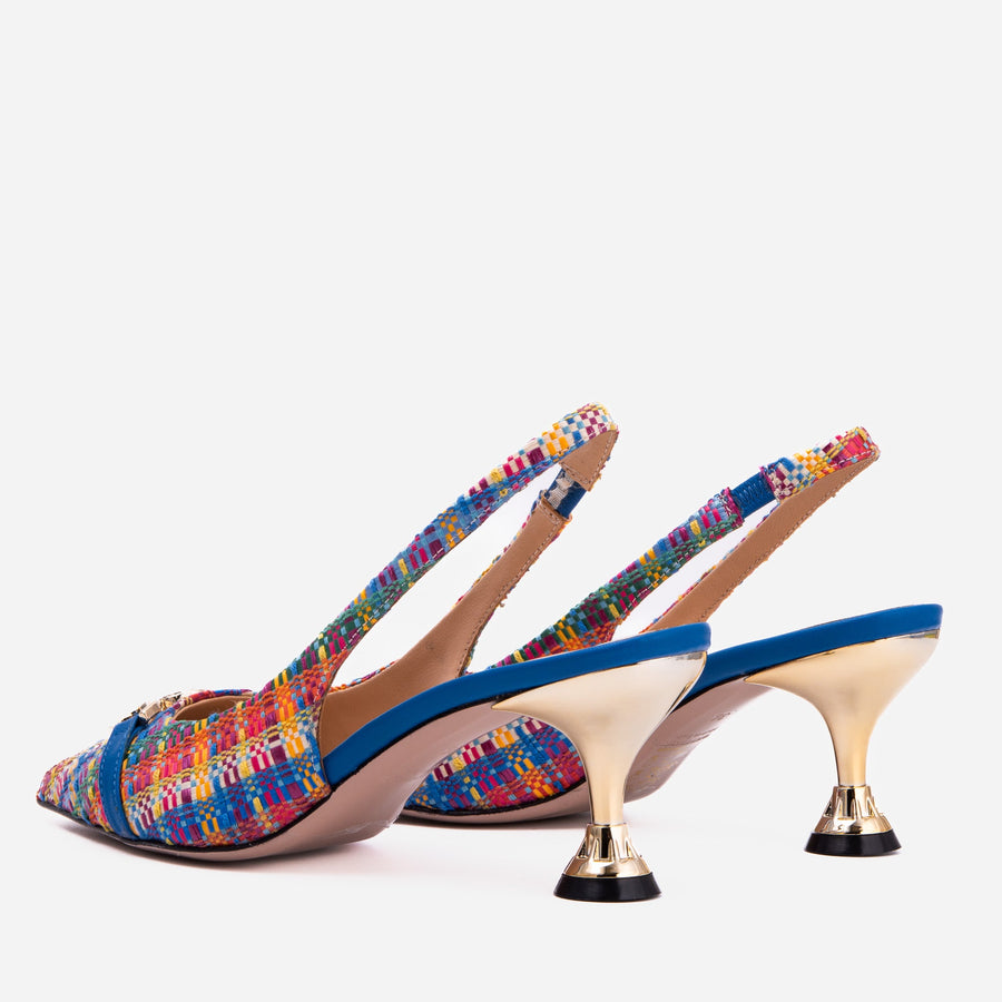 The Zoe Leather Slingback Women Sandal - Glamourous Grace