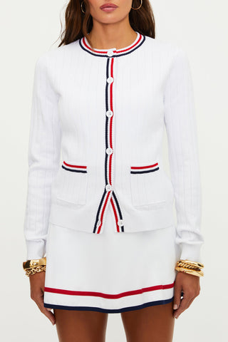 Ally Cardigan Heritage White