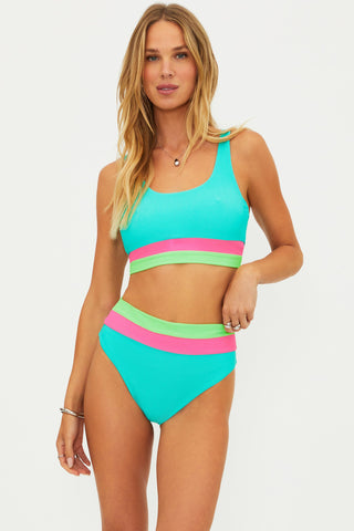 Heidi Strawberry Ice Colorblock Bikini Bottom