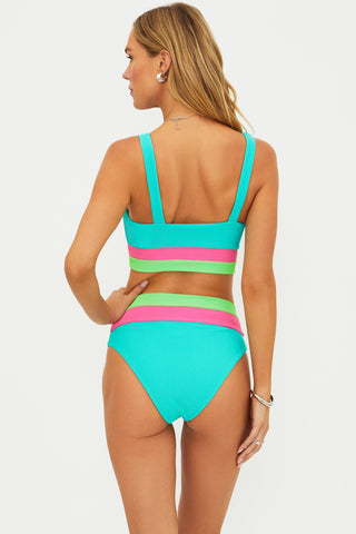 Heidi Strawberry Ice Colorblock Bikini Bottom