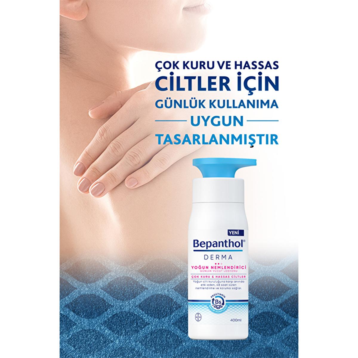 Bepanthol Derma: Intense Moisturizing Body Lotion for Dry, Sensitive Skin - 13.53 fl oz - Soothing Relief & Lasting Hydration - Glamourous Grace