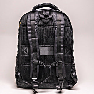 Black Monogram Leather Commuter Bag