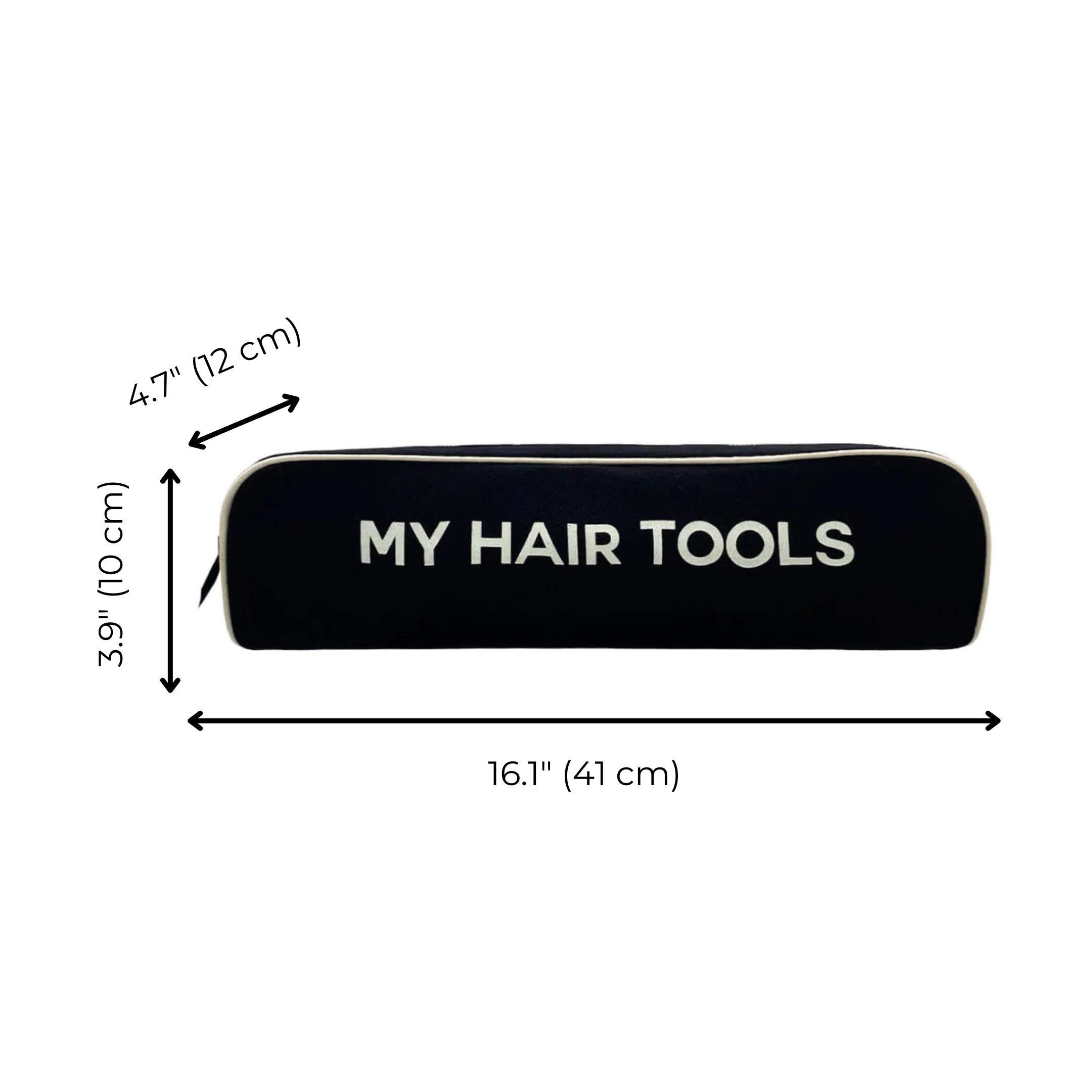 Roomy Hair Wrap Tools Travel Case – Black - Glamourous Grace