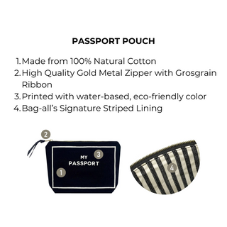 Passport Pouch – Black - Glamourous Grace