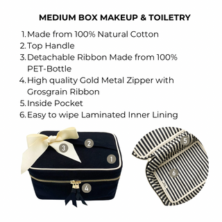 Medium Box Makeup & Toiletry – Black - Glamourous Grace