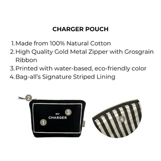 Charger Pouch – Black - Glamourous Grace