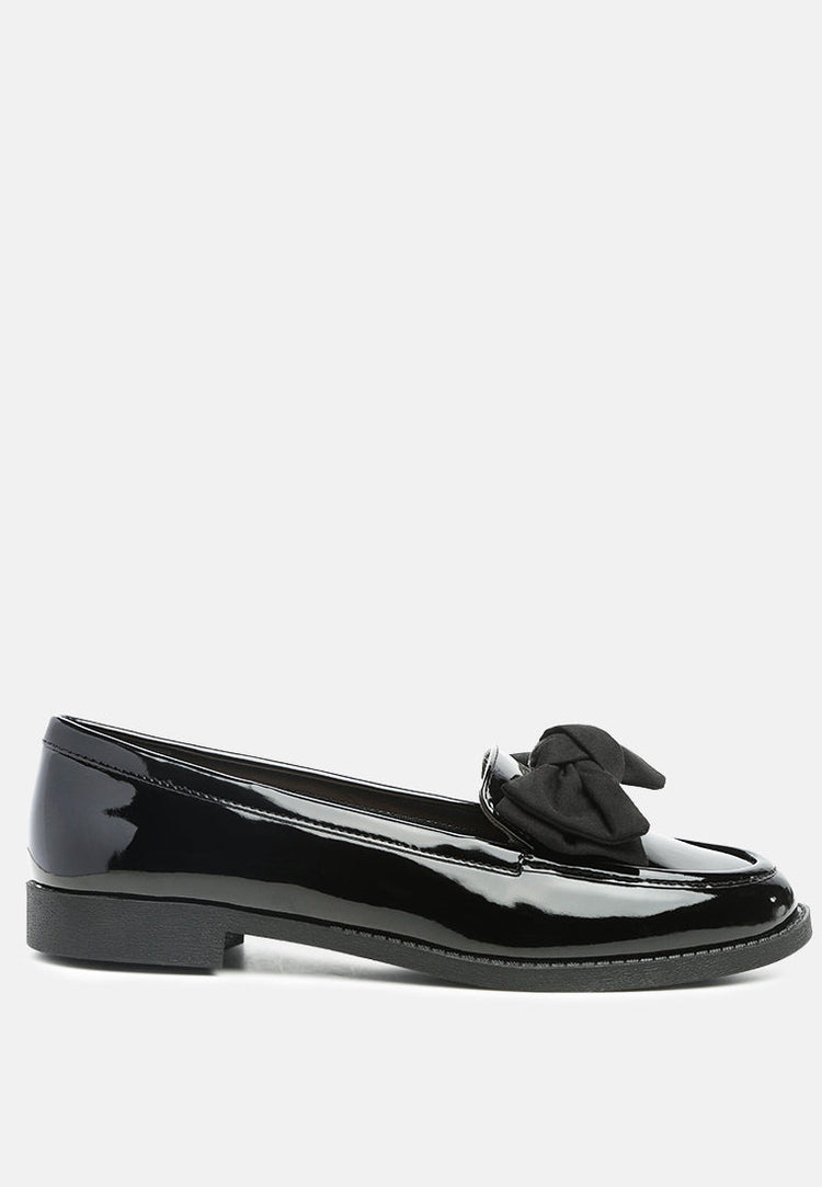 Bowberry Bow-Tie Patent Loafers - Glamourous Grace
