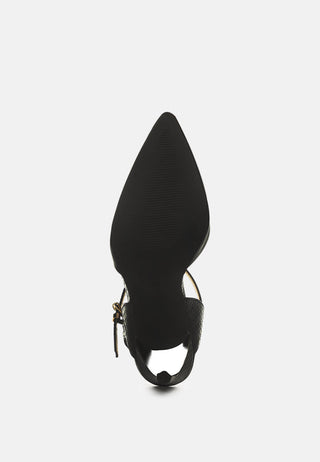 Sha Ankle Strap Slingback Stiletto Heel Sandals