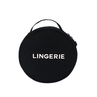 Round Lingerie Case – Black - Glamourous Grace