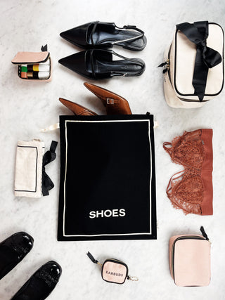 Couture Shoe Travel Bag – Black - Glamourous Grace