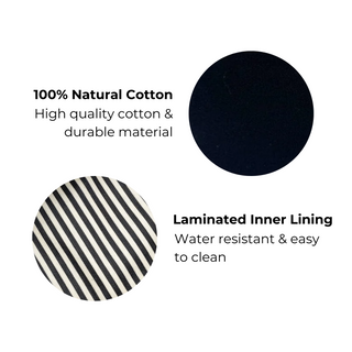 My Makeup Pouch, Coated Lining – Black - Glamourous Grace