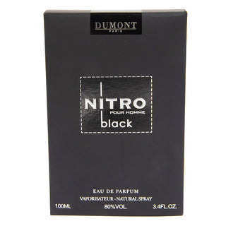Dumont Paris Nitro Black Pour Homme Eau de Parfum 3.4 oz