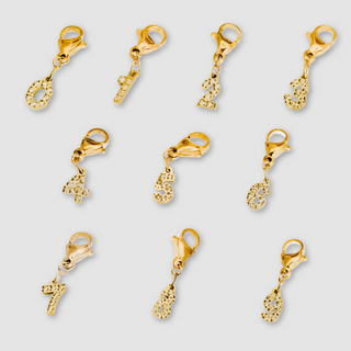 Number Charm Bar Chanelle Charms - WATERPROOF