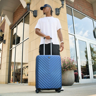 24-inch Blue Hardcase Roller Luggage