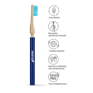Revolve Manual Toothbrush with Replaceable Head - Ocean Conservation