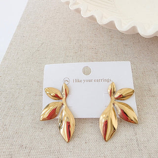 Boho Leaf Earrings - WATERPROOF