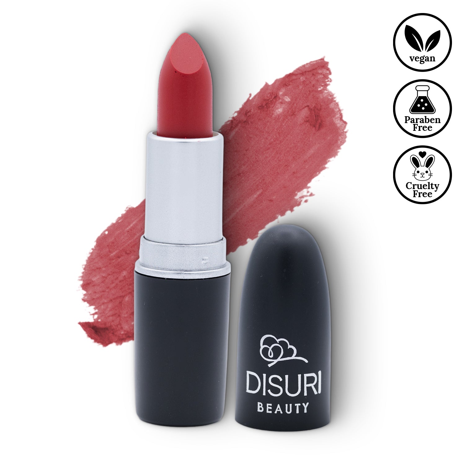 DISURI Beauty Matte Bullet Lipstick - Bold Garnet (#08)