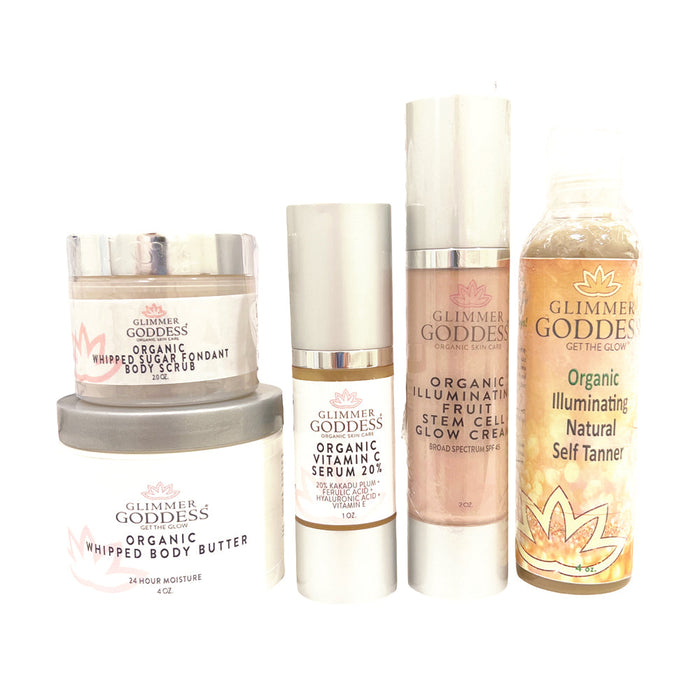 Organic Bridal Glow Essentials Bundle – Complete Wedding Day Skincare for Radiant Bride - Glamourous Grace